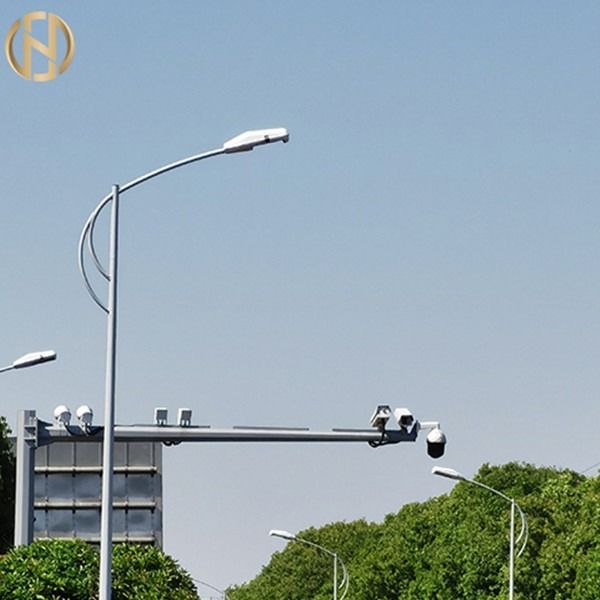 Braccio diritto della posta della lampada della strada principale dell'iluminazione pubblica di ASTM A123 Q345B LED