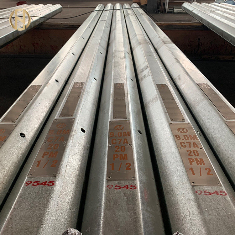 Iluminazione pubblica palo galvanizzata   Strada principale palo leggero + - tolleranze di dimensione di 2%