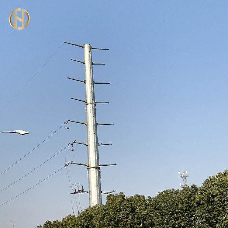 9M Galvanised Metal Steel palo pratico 350daN 200daN per distribuzione di energia 11kv