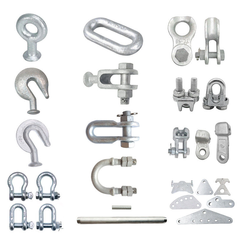 Linea sopraelevata galvanizzata accessori Electric Power dei montaggi di potere
